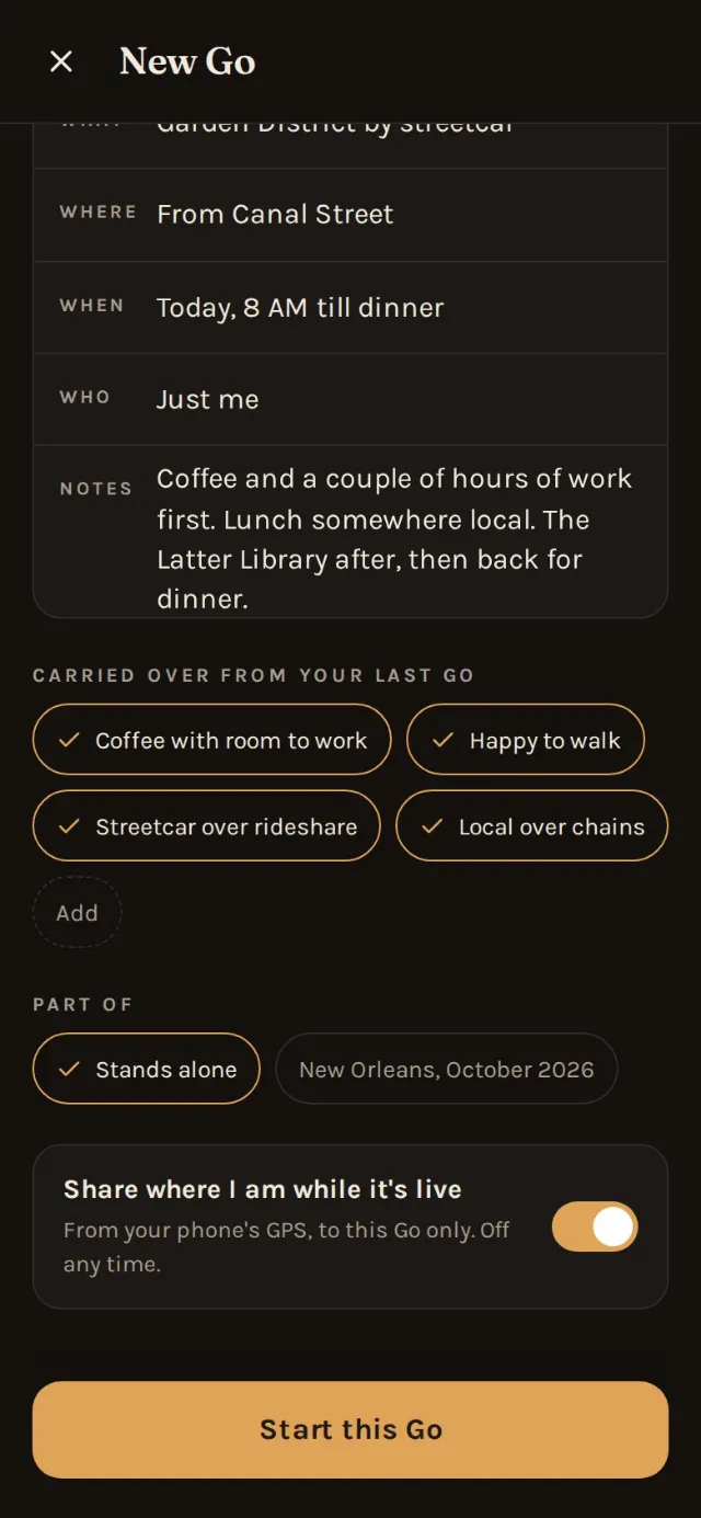 Tastes carried over as chips, and Part of New Orleans, October 2026